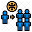 Spread Virus Carrier People Contagious Icon