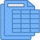 Spreadsheet Table File Icon