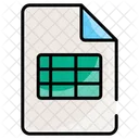 Spreadsheet Table Document Icon