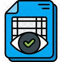 Spreadsheet Audit Search Icon