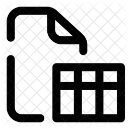 Spreadsheet file  Icon
