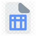 Spreadsheet file  Icon