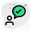 Sprechprufung Benutzerchat Chat Symbol