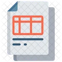 Spredsheet Document  Icon