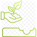Spriessen Pflanzen Umpflanzen Symbol