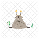 Spring Groundhog Hole Icon