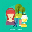 Spring Cleaning Women Icon