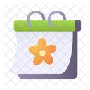 Spring Calendar Flower Icon