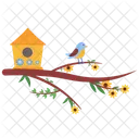 Spring Brids Birdhouse Bird Icon