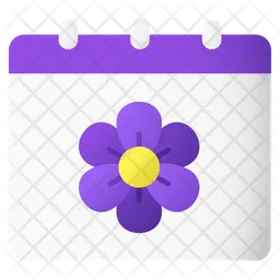 Spring calendar Icon - Download in Flat Style