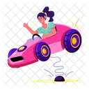 Swing Car Spring Car Car Amusement Icon