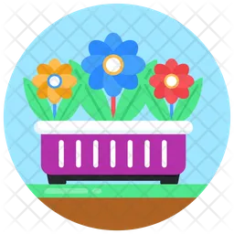 Spring Flower Pot  Icon