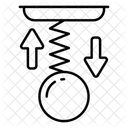 Spring Force Elastic Force Hookes Law Force Icon