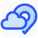 Groundhog Day Spring Location Cloudy Location Icon