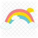 Rainbow Weather Cloud Icon