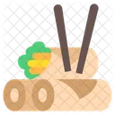 Spring Roll Asian Fried Icon