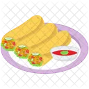Spring Roll Lumpia Egg Roll Icon