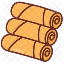 Spring Rolls Appetizers Asian Cuisine Icon