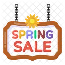 Hanging Board Spring Sale Board Sale Board Icon