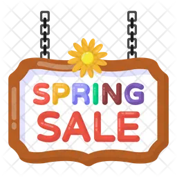 Spring Sale Board  Icon