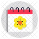 Spring Season Summer Calendar Daybook Icon