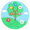 Spring Season Flower Tree Blossom Icon