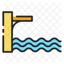 Springboard Water Sports High Diving Icon