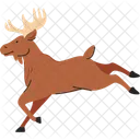 Springender Elch  Symbol