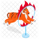 Springender Tiger  Symbol