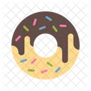 Sprinkled Doughnut Donut Desserts Icon