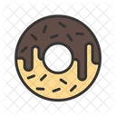 Sprinkled Doughnut Donut Desserts Icon