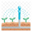 Sprinkler Irrigation Gardening Icon