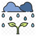 Rain Plant Environment Icon