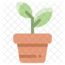 Sprout Plant Pot Icon