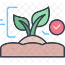 Sprout Growing Seed Gardening Icon