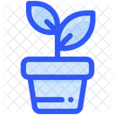 Sprout Plant Pot Icon
