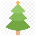 Spruce Tree Greenery Decorated Tree Icon