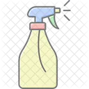 Spruhflasche Linienfarbsymbol Icon