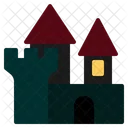 Schloss Spuk Horror Halloween Villa Symbol