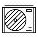 Klimaanlage Aussenbereich Ventilator Symbol
