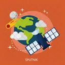 Sputnik Space Universe Icon