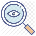 Eye Magnifying Detective Icon