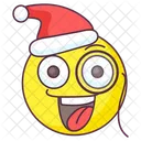 Spy Santa Emoji Spy Expression Emotag Icon