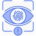 Spyware Fingerprint Cyber Attack Icon