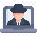 Spyware Hacking Cyber Crime Icon