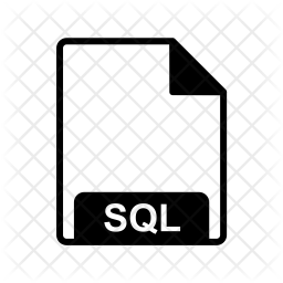 Sql Icon - Download in Glyph Style