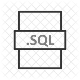 Sql Icon - Download in Line Style