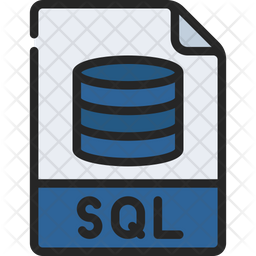 Sql Icon - Download in Colored Outline Style