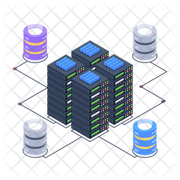 Sql Connection Icon - Download in Isometric Style
