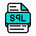 SQL Strukturierte Abfragesprache Datenbankdatei Symbol